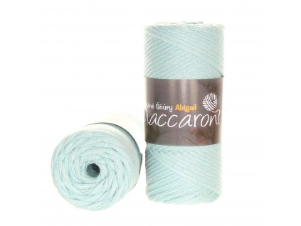 Maccaroni Šňůry Abigail 3mm - 17-405L mentolově modrá