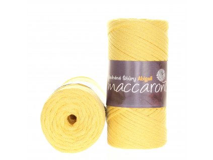 Maccaroni Šňůry Abigail 3mm - 406-02 vanilková