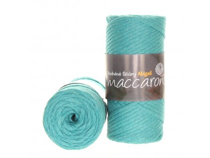 Maccaroni Šňůry Abigail 3mm - 405D nefritová