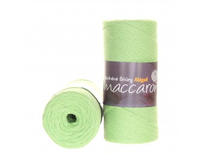 Maccaroni Šňůry Abigail 3mm - 1405 světle zelená