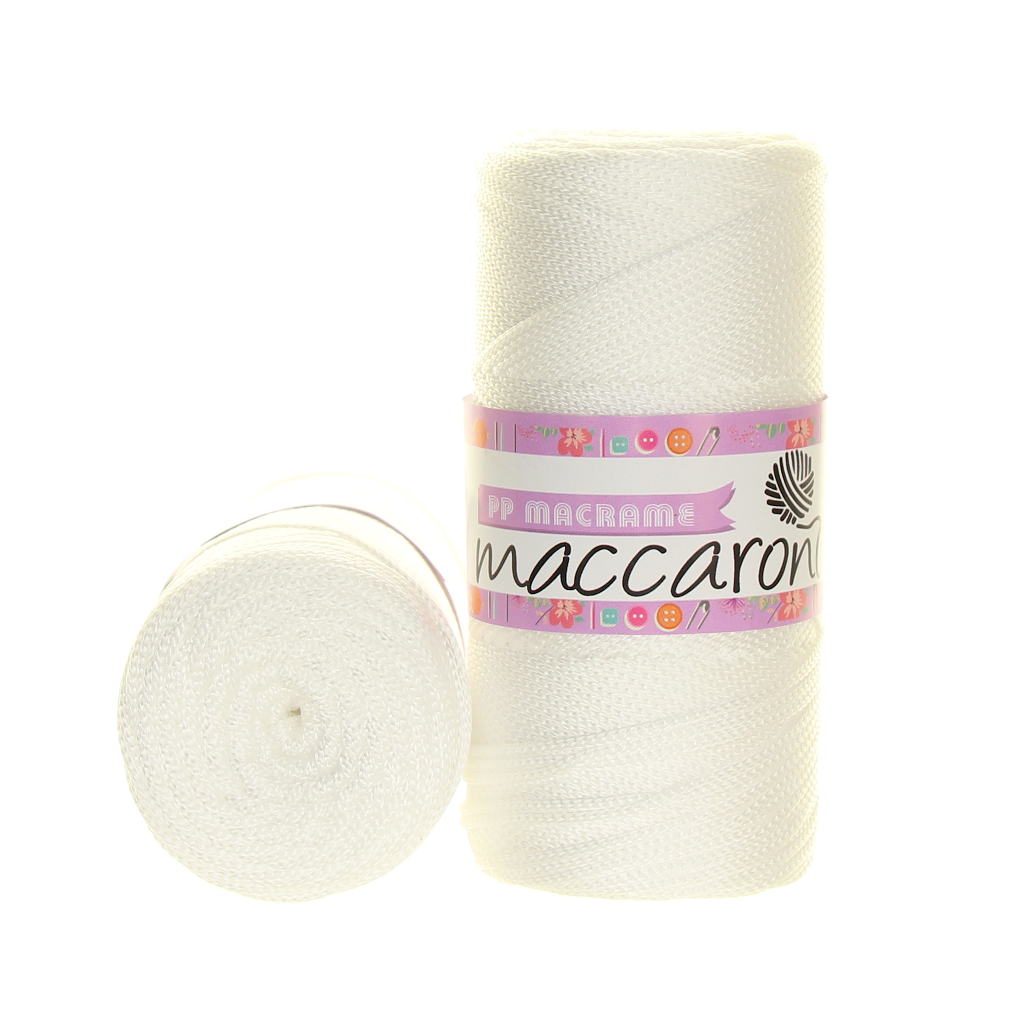 Maccaroni PP Macrame 001 bílá