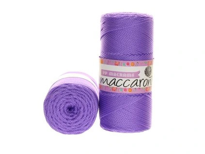Maccaroni PP Macrame 140 fialová