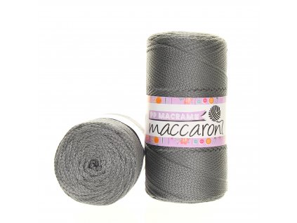 Maccaroni PP Macrame 50 tmavě šedá