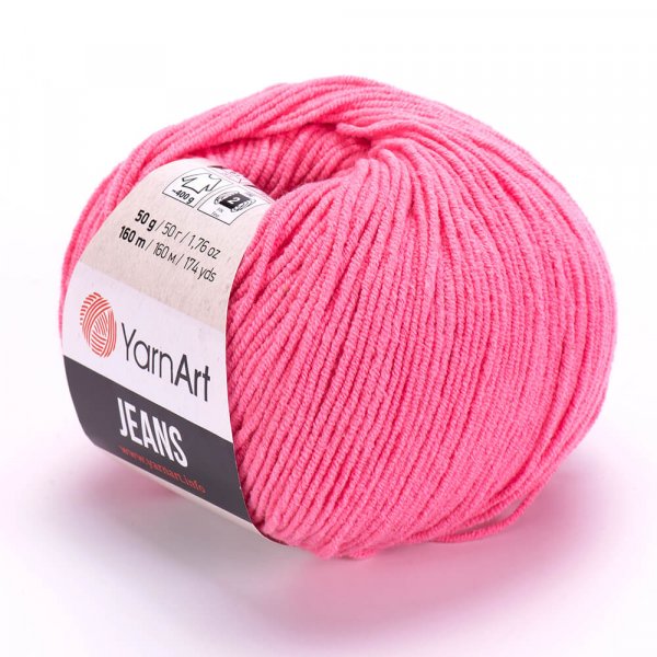 YarnArt Jeans 78 lososová růžová