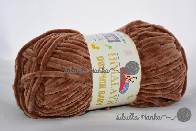 Himalaya Příze Dolphin baby 80337 hnědá