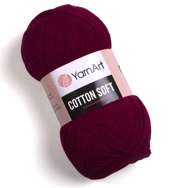 YarnArt Cotton soft 66 vínová