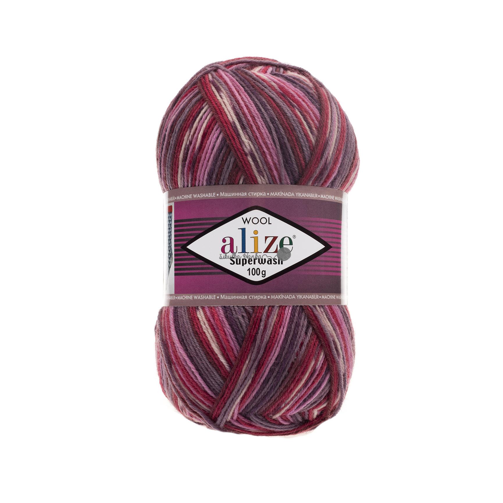 Alize Superwash 100 - 2698 vínová