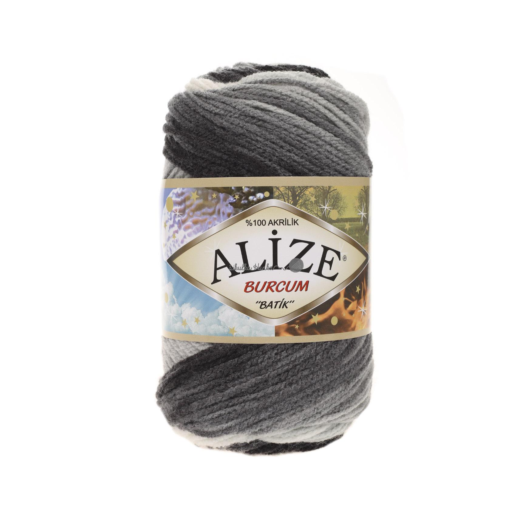 Alize Burkum batik 1900 černo-bílá