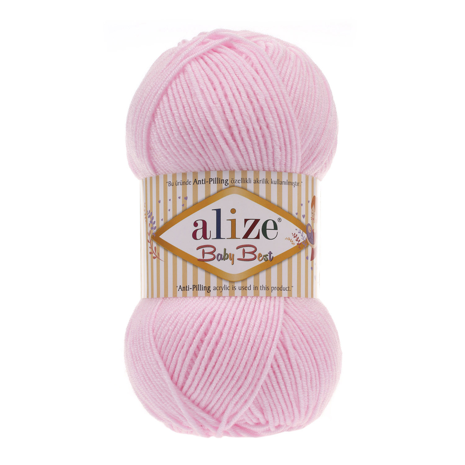 Alize Příze Baby best 185 růžová