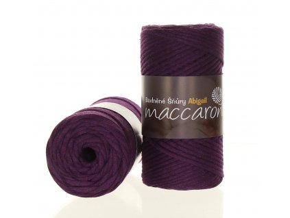 Maccaroni Šňůry Abigail 3mm - 15-506 fialová