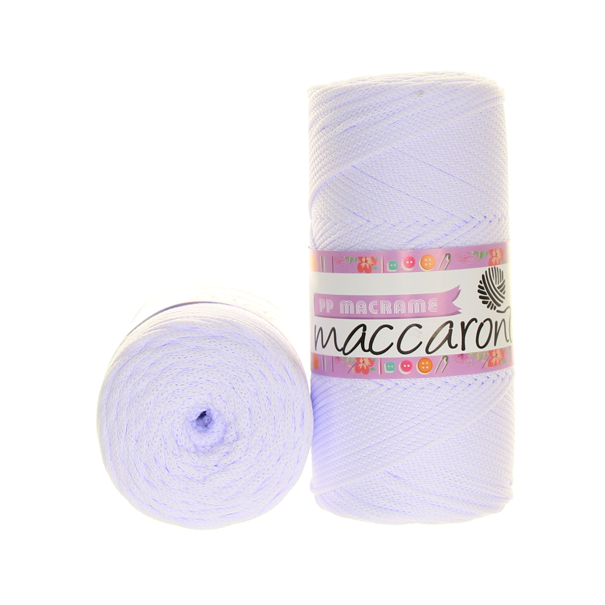 Maccaroni PP Macrame 005 optická bílá