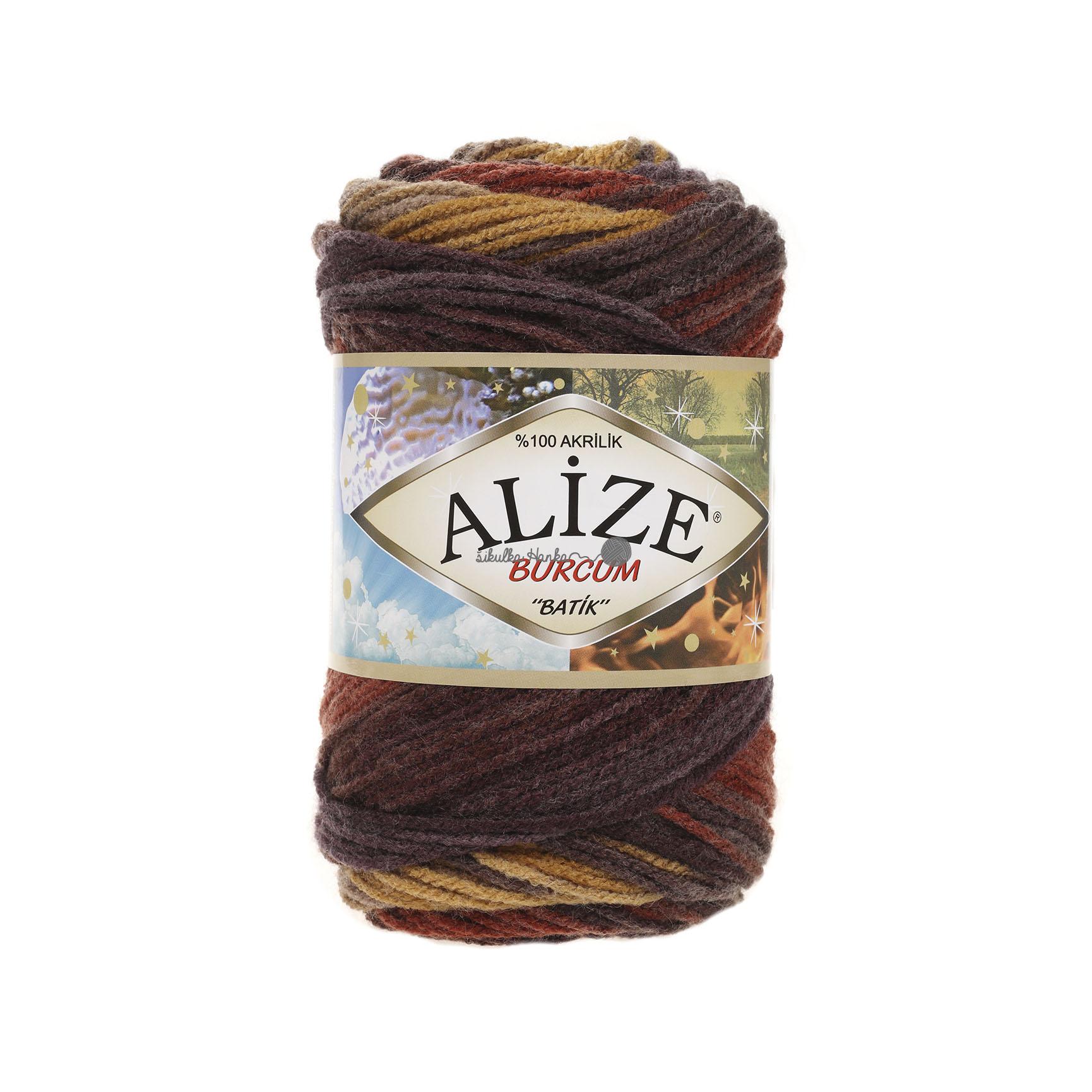 Alize Burkum batik 3379 hnědý melír