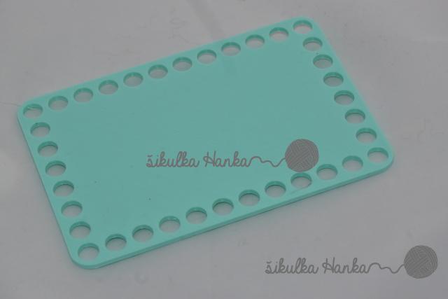 Dno na košík 10,2x16cm - plné mint