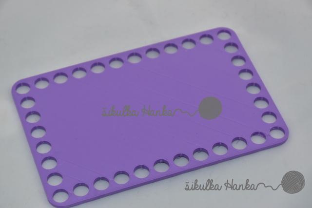 Dno na košík 10,2x16cm - plné lila