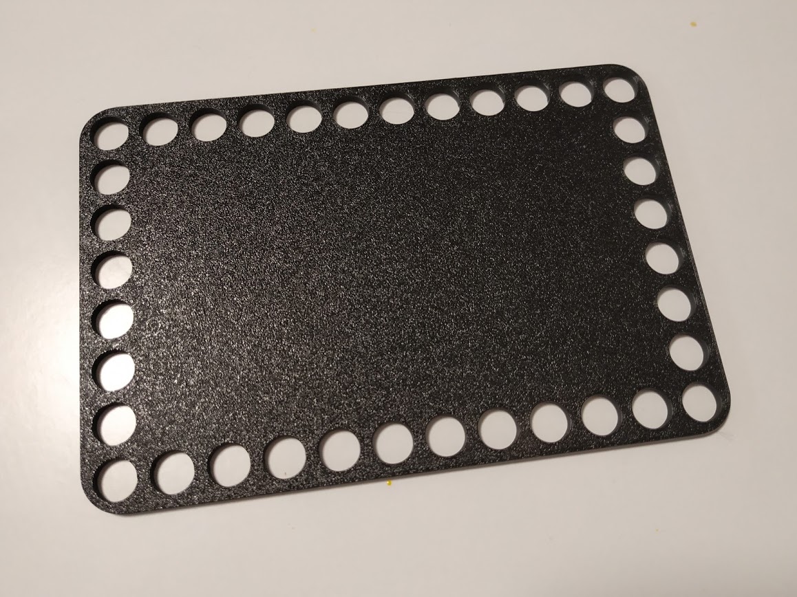 Dno na košík 10,2x16cm - plné černá