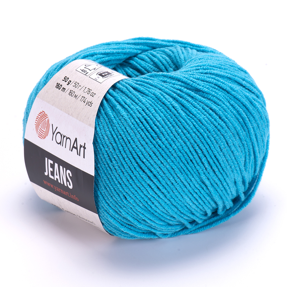 YarnArt Jeans 55 tmavší tyrkysová