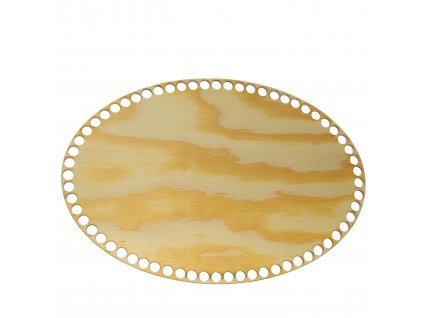 Dno na košík ovál 20x32 cm borovice