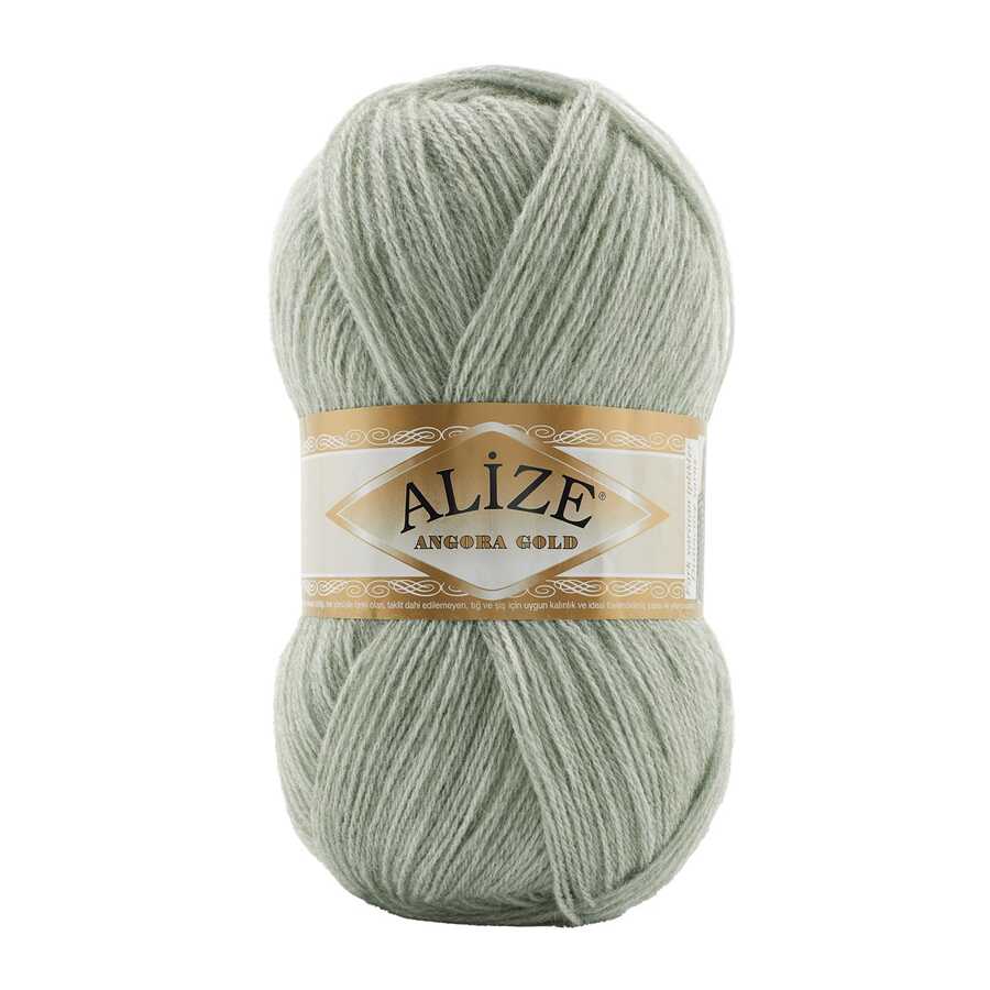 Příze Alize Angora gold 881 šedo-zelená