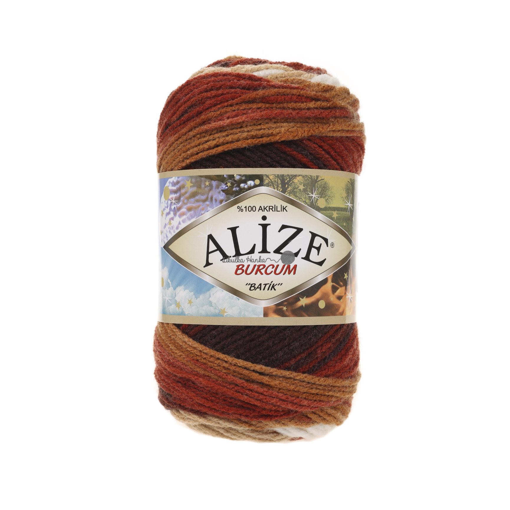 Alize Burkum batik 2626 hnědo-bílá