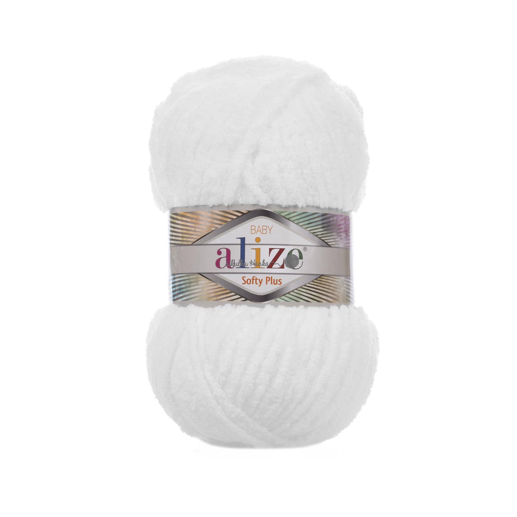 Alize Softy plus 55 bílá