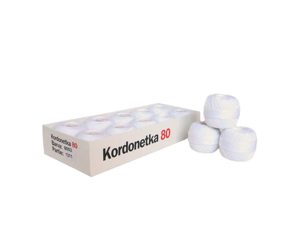 Vlna-hep Kordonetka bílá 80