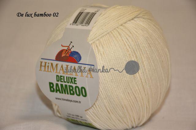 Himalaya Příze De lux bamboo 02 smetanová