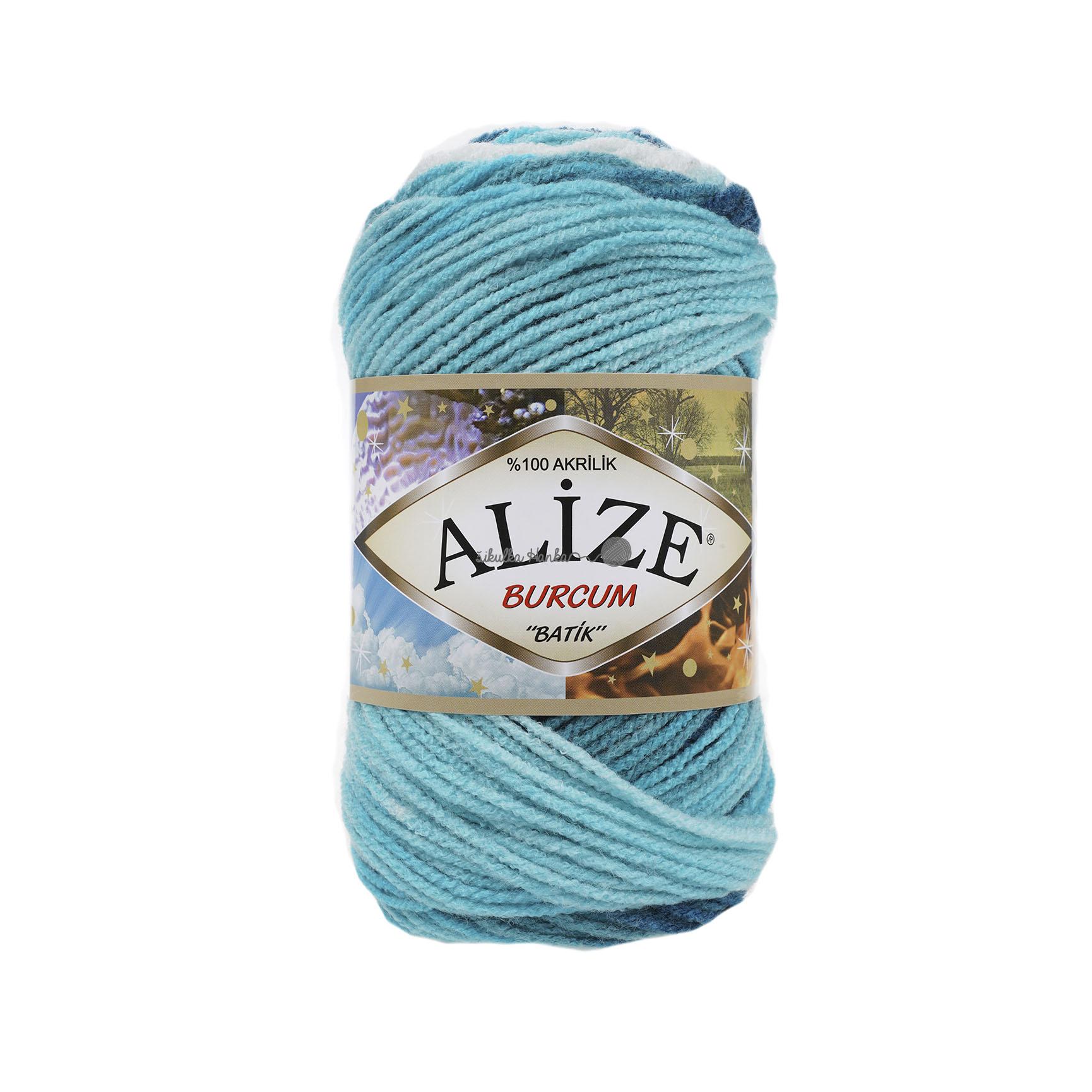 Alize Burkum batik 1892 tyrkysovo-bílá