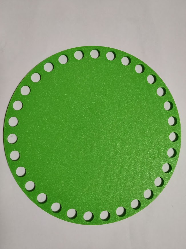 Víko/dno na košík 18cm plné jarní zelená