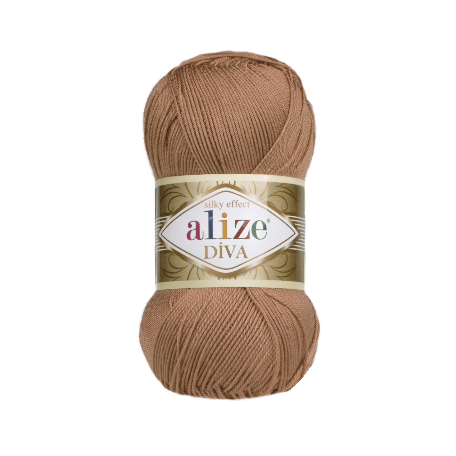Příze Alize Diva 261 hnědo-růžová