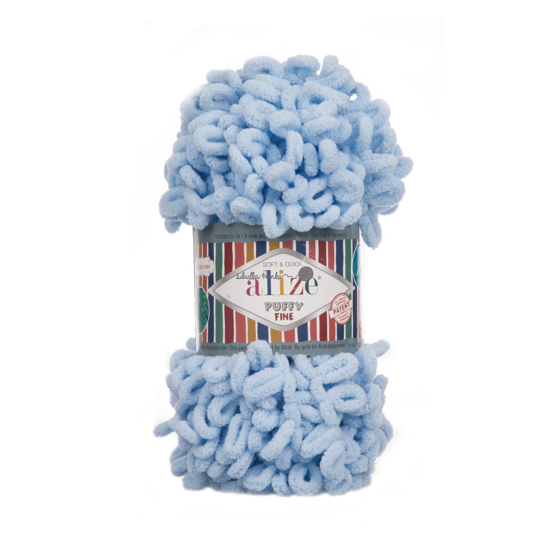 Alize Příze Puffy FINE 218 sv.modrá