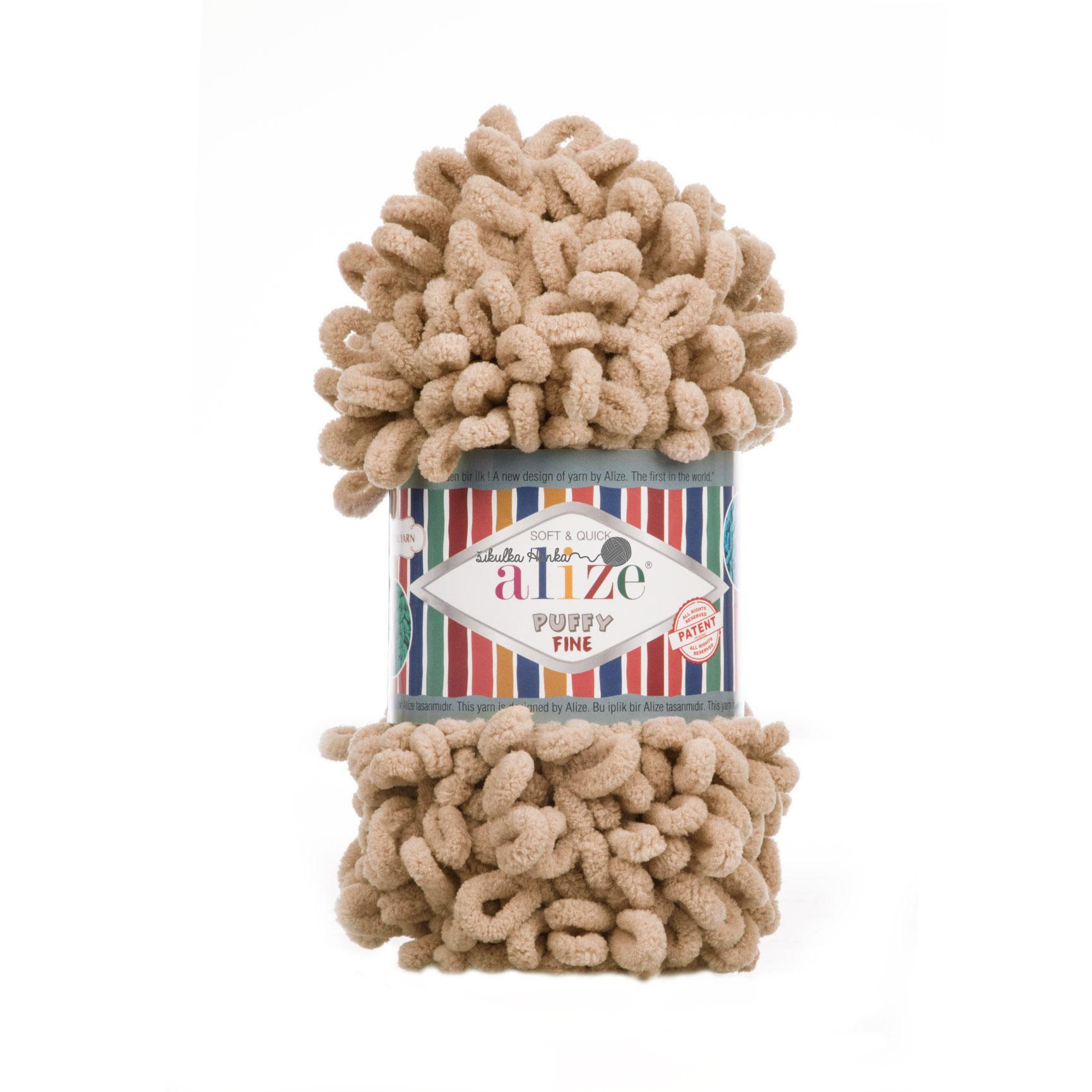 Alize Příze Puffy FINE 415 písková