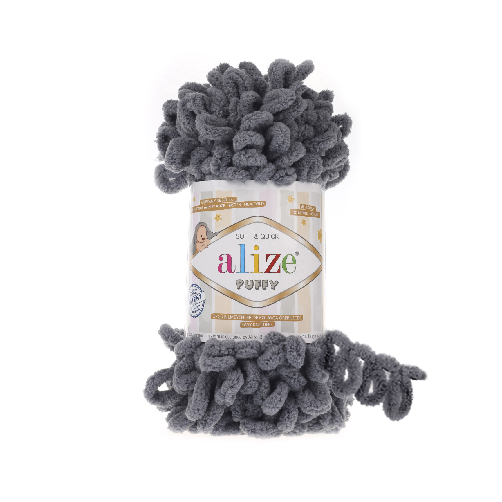 Alize Puffy 87 tmavě šedá