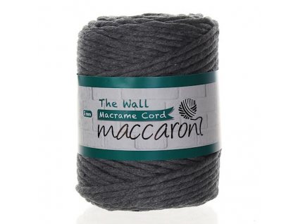 Maccaroni The Wall 5mm 102 tmavě šedá