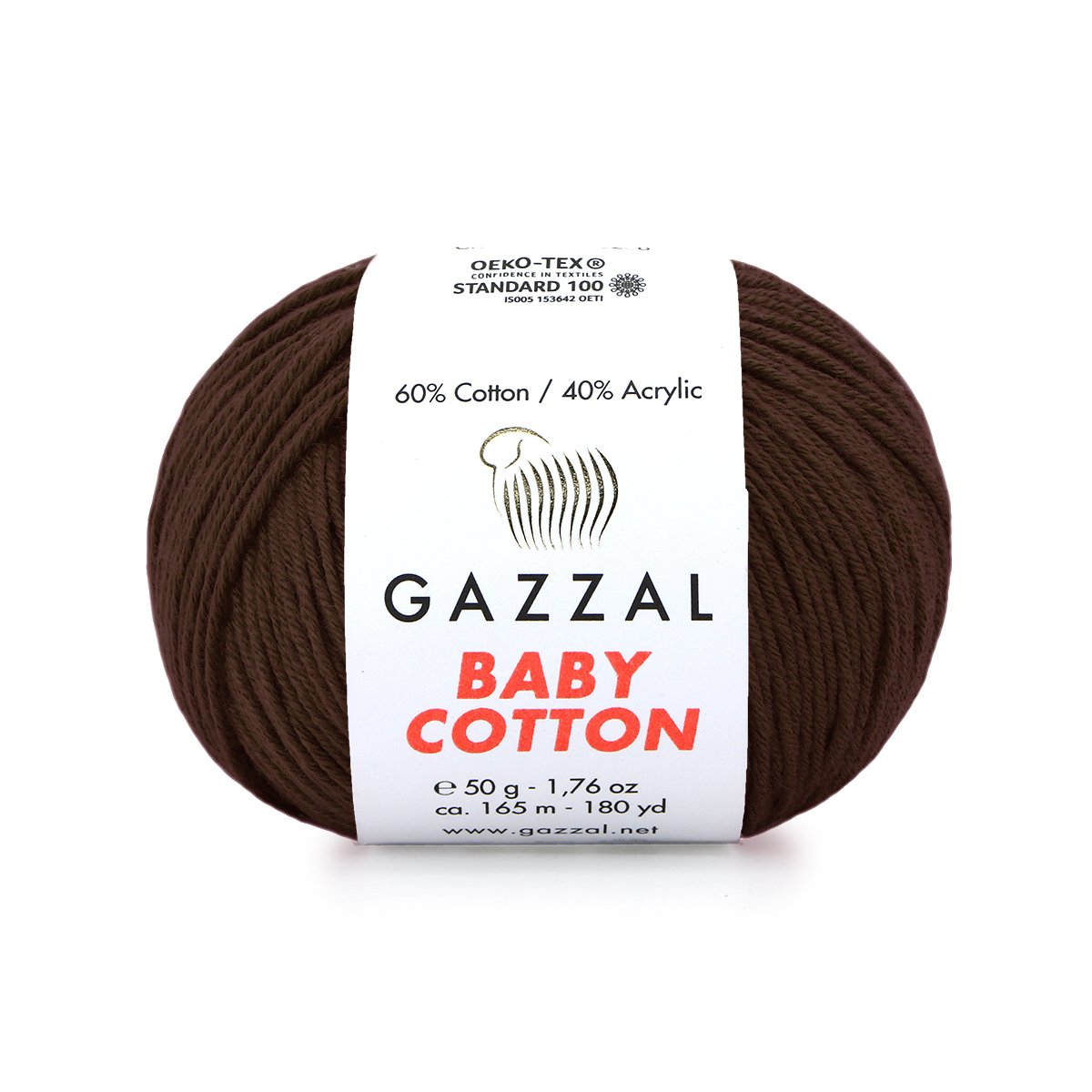 Gazzal Baby cotton 3436 čokoládová