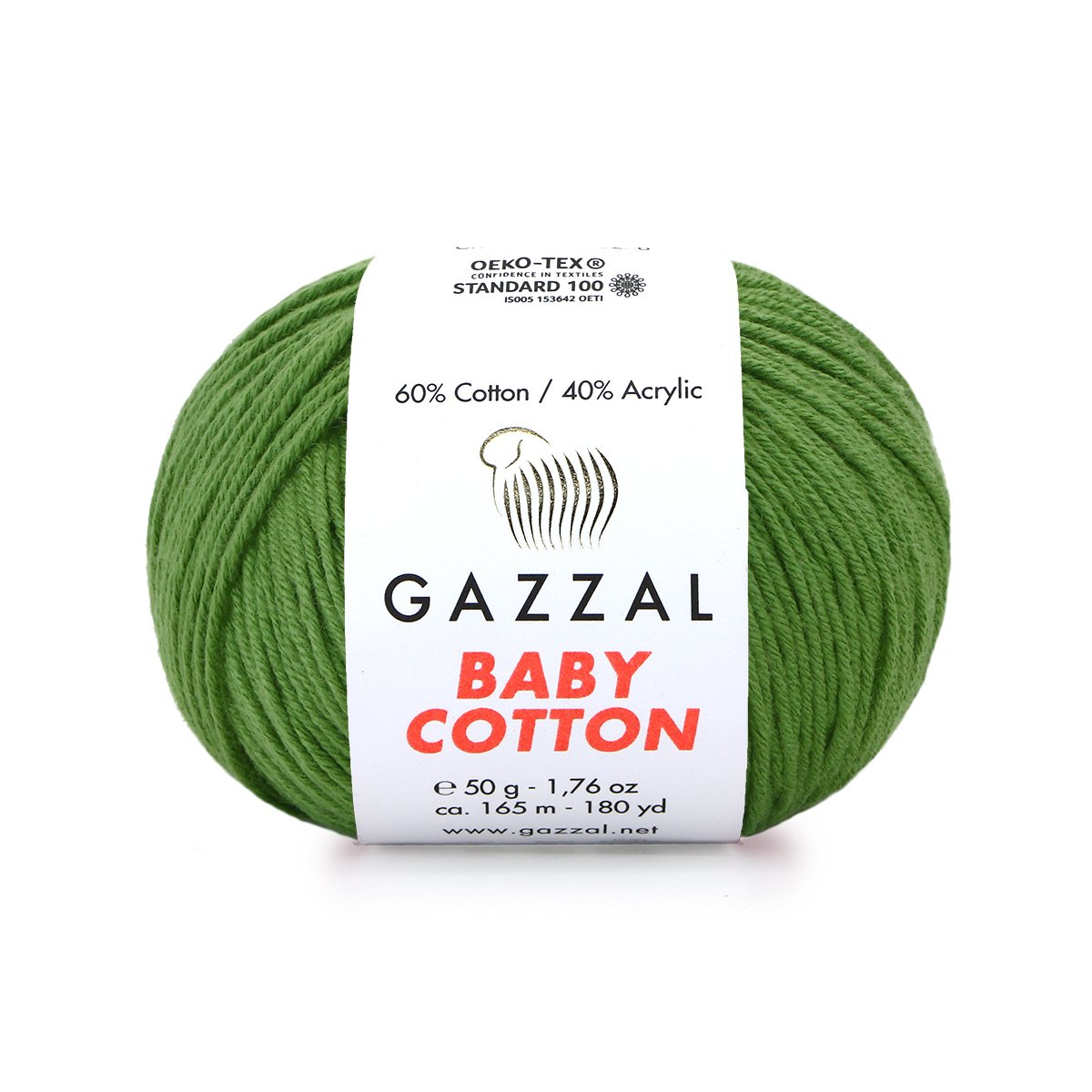 Gazzal Baby cotton 3449 trávová zelená tm.