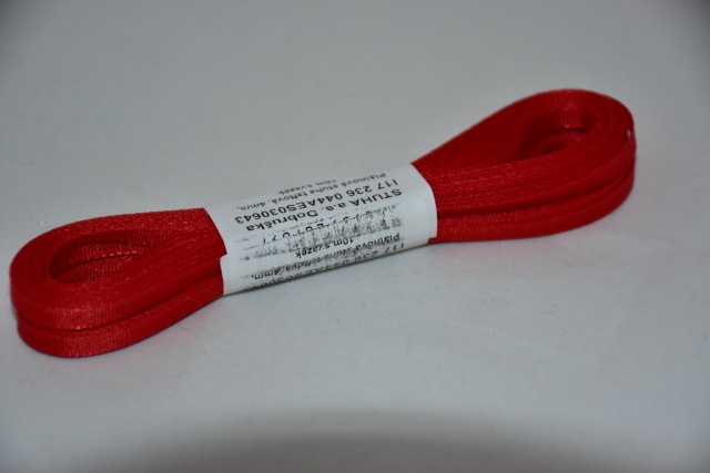 Stuha taftová 4mm 643 červená