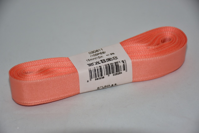 Stuha a.s. Stuha taftová 15mm 226 lososová