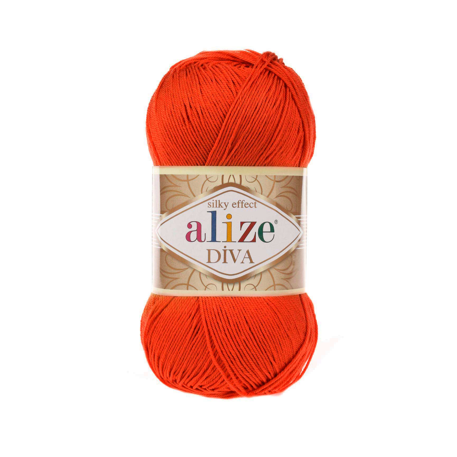 Příze Alize Diva 37 pomeranč