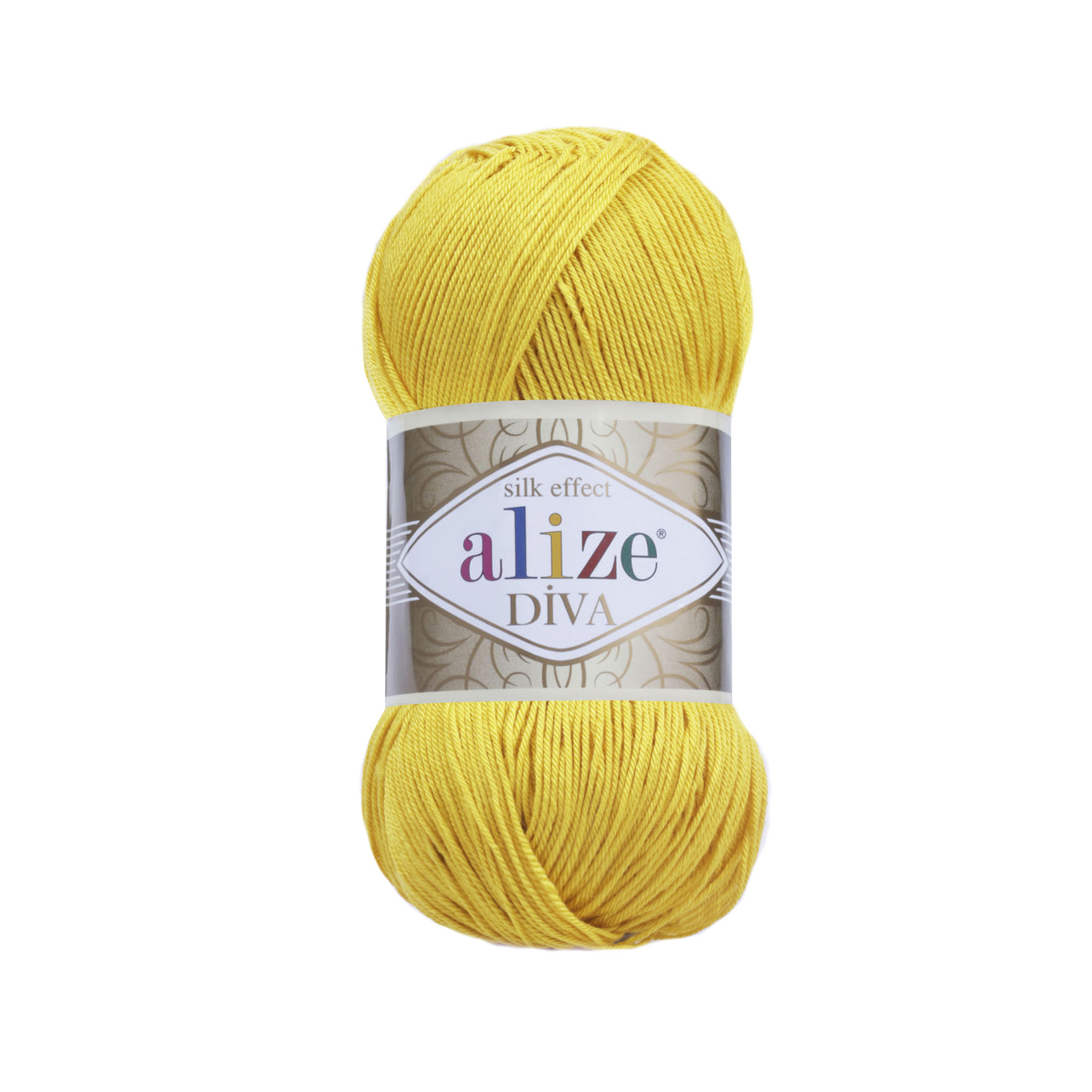 Příze Alize Diva 110 žlutá sluníčková
