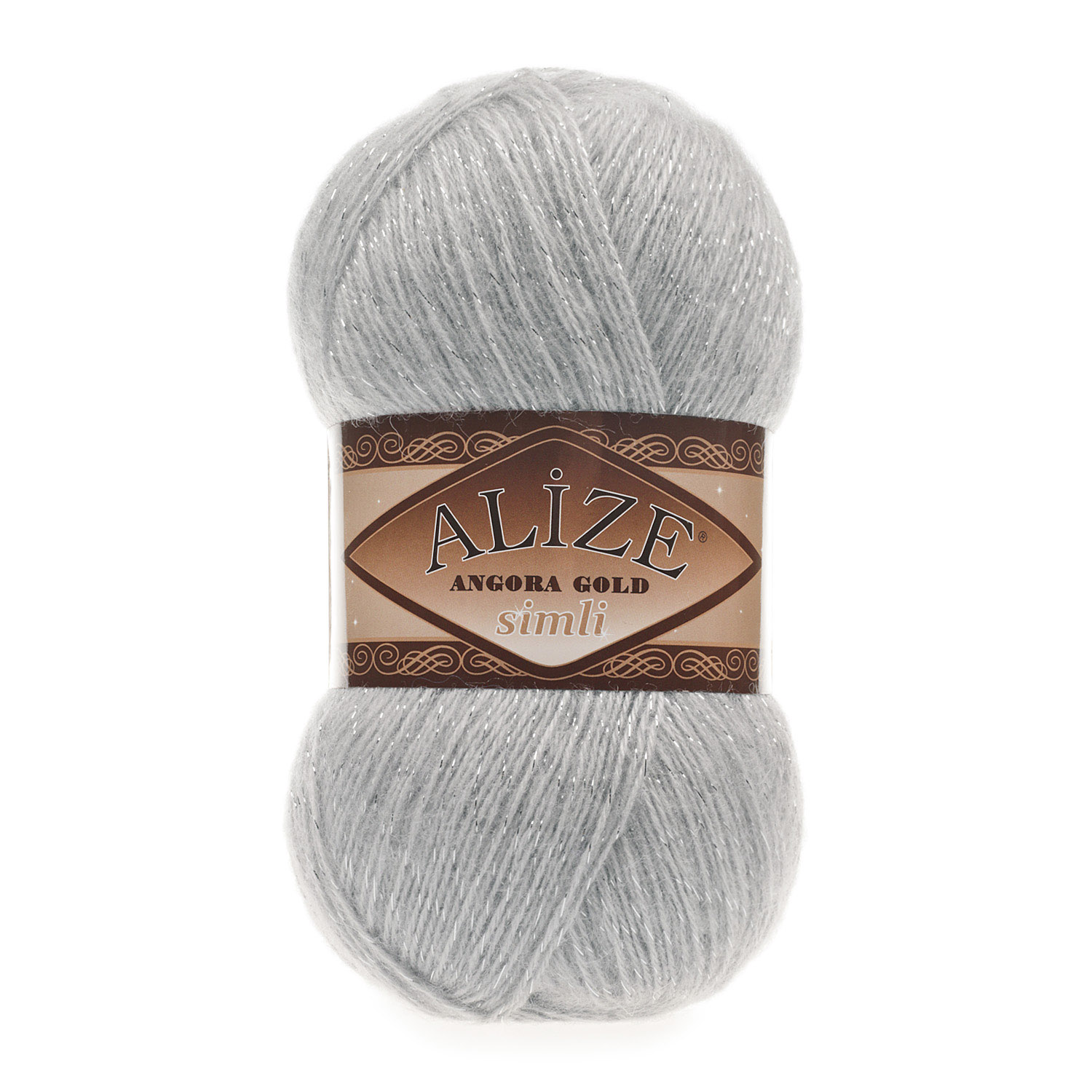 Příze Alize Angora gold simli 21 sv. šedá