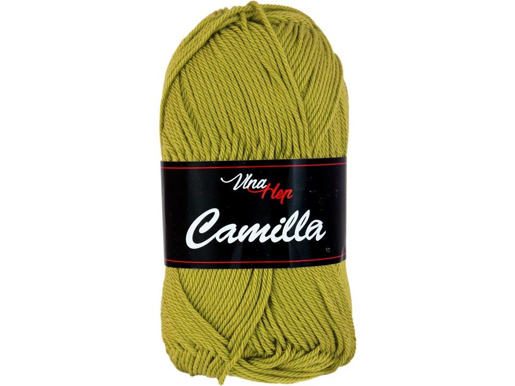 Vlna-hep Příze Camilla 8152 zelenožlutá