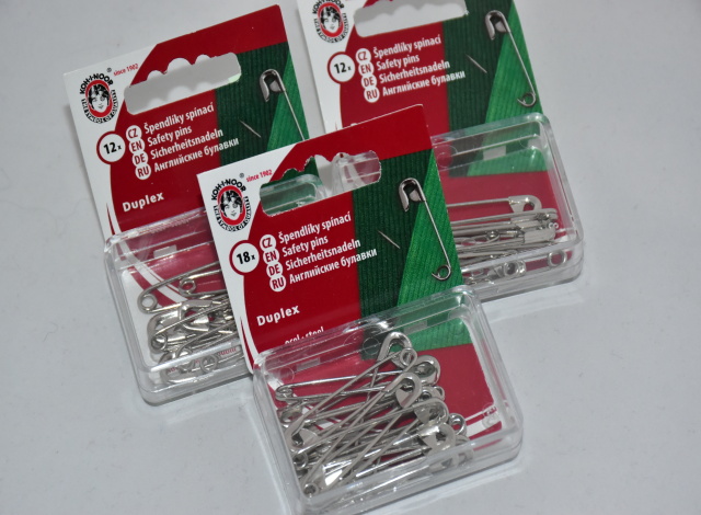 Zavírací špendlíky nikl 50mm