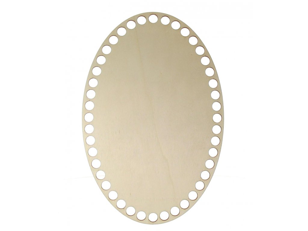 Dno na košík ovál 16x24cm topol