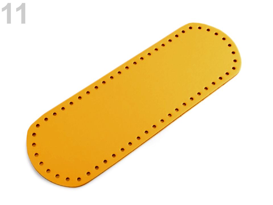 Dno na kabelku 10x30cm hořčicová