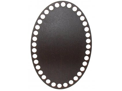 Dno na košík wenge ovál 20x13,5cm