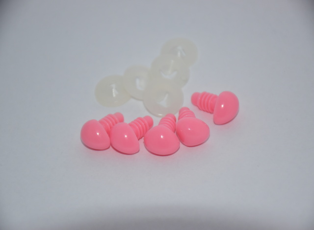 Bezpečnostní nos 12mm růžový