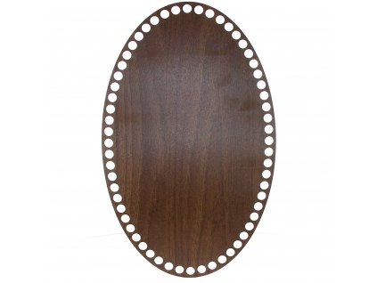 Dno na košík ořech ovál 32x20 cm