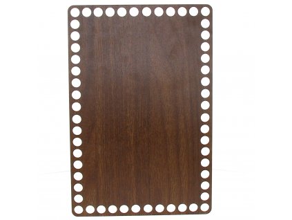 Dno na košík ořech obdélník 24x16cm