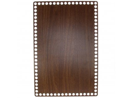 Dno na košík ořech obdélník 36x24cm