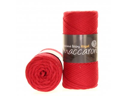 Maccaroni Šňůry Abigail 3mm - 501 červená